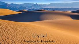  Presentation with ripples - Slide set featuring death valley - mesquite flat sand dunes background and a gold colored foreground