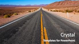  Presentation with nevada desert - Colorful PPT theme enhanced with death valley california sunny desert backdrop and a dark gray colored foreground
