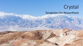  Presentation with death - Presentation theme having death valley national park california background and a light blue colored foreground