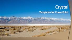  Presentation with death - Amazing presentation theme having death-valley-national-park-salt backdrop and a teal colored foreground