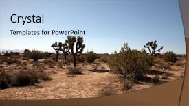  Presentation with dirt roads - Slide set featuring death valley with joshua background and a light blue colored foreground