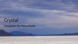  Presentation with death - Presentation design featuring death valley background and a seafoam green colored foreground