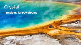  Presentation with spring - Audience pleasing PPT theme consisting of deatiled-photo-of-grand-prismatic backdrop and a teal colored foreground