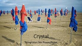  Presentation with rouen haute normandy france - Beautiful PPT theme featuring deauville beach in normandy france backdrop and a  colored foreground