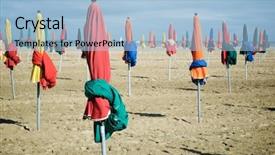  Presentation with rouen haute normandy france - Presentation theme consisting of deauville beach in normandy france background and a  colored foreground