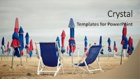  Presentation with rouen haute normandy france - Slide deck consisting of deauville beach in normandy france background and a  colored foreground