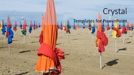  Presentation with rouen haute normandy france - PPT theme enhanced with deauville beach in normandy france background and a light blue colored foreground