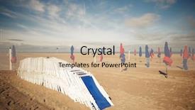  Presentation with france - PPT layouts having deauville beach in normandy france background and a soft green colored foreground