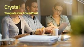  Presentation with business idea modern abstract - Amazing theme having debriefing - colleagues workshopping business ideas backdrop and a coral colored foreground