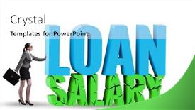  Presentation with loan - PPT layouts with debt-and-loan-concept background and a  colored foreground