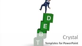  Presentation with loan - PPT theme featuring debt-and-loan-concept background and a white colored foreground