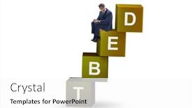  Presentation with loan - PPT theme having debt-and-loan-concept background and a white colored foreground
