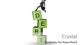  Presentation with loan - Theme enhanced with debt-and-loan-concept background and a white colored foreground