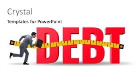  Presentation with assessment - PPT layouts with debt-assessment-concept-with-businessman background and a white colored foreground