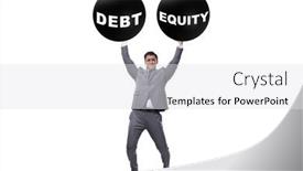  Presentation with financing - Presentation having debt-or-equity-concept and a white colored foreground