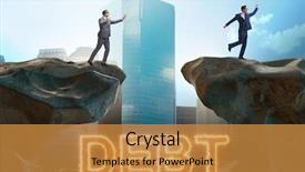  Presentation with loan - Presentation theme consisting of debts - businessman in debt and loan background and a gold colored foreground