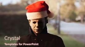  Presentation with slasher - PPT layouts enhanced with dec-1-2021-halloween-slasher background and a wine colored foreground