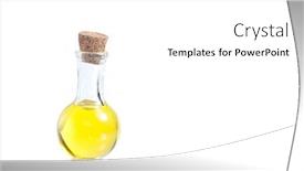  Presentation with extra virgin olive oil - Cool new slide set with decanter with extra virgin olive oil backdrop and a white colored foreground