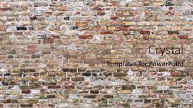  Presentation with decay - Presentation theme featuring decay-brick-wall-surface-background background and a coral colored foreground