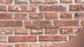  Presentation with decay - Presentation enhanced with decay-brick-wall-surface-background background and a coral colored foreground