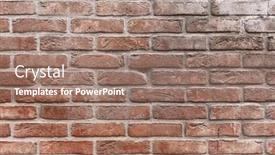  Presentation with decay - Presentation theme enhanced with decay-brick-wall-surface-background background and a coral colored foreground