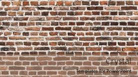  Presentation with decay - Presentation design with decay-brick-wall-surface-background background and a coral colored foreground