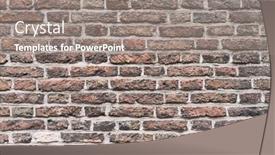  Presentation with decay - Presentation design having decay-brick-wall-surface-background background and a gray colored foreground