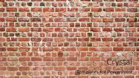  Presentation with decay - Slide set consisting of decay-brick-wall-surface-background background and a coral colored foreground