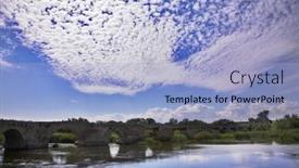  Presentation with ancient - Beautiful PPT layouts featuring decayed-ancient-bridge-through backdrop and a light blue colored foreground