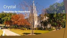  Presentation with lds temple - Presentation design featuring december-12-2020-san-antonio background and a teal colored foreground