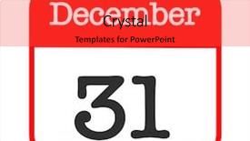  Presentation with december - PPT theme enhanced with december 31 written on a calendar background and a red colored foreground