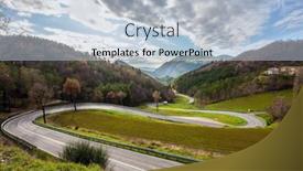  Presentation with forest winter - Slide deck featuring december-central-italy-winding-mountain background and a  colored foreground