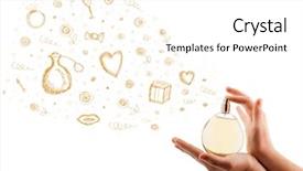  Presentation with colored - Colorful PPT theme enhanced with decent floral - colored sketches coming backdrop and a  colored foreground