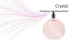  Presentation with lines - Audience pleasing slide deck consisting of decent floral - perfume bottle spraying colored lines backdrop and a white colored foreground