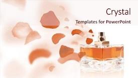  Presentation with rose petal corner frame - Cool new presentation with decent floral - perfume bottle spraying colorful rose backdrop and a  colored foreground
