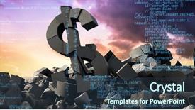  Presentation with blue sky at cook islands - Theme featuring decipher - blue programme against scenic view background and a tawny brown colored foreground