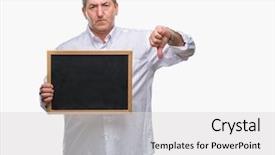  Presentation with parent teacher conference pencil crayons - Slide set consisting of decipline middle school - handsome senior teacher man holding background and a light gray colored foreground