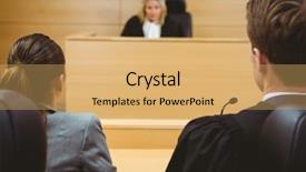  Presentation with decision - Slides featuring decision in the court room background and a yellow colored foreground