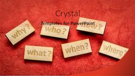  Presentation with decision making - Slide set enhanced with decision-making-or-brainstorming-questions background and a red colored foreground