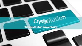 Presentation with solution - Amazing slide set having decision support systems - close up of solution keyboard backdrop and a teal colored foreground