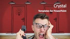  Presentation with composite - Slide set having decision support systems - composite image of portrait background and a tawny brown colored foreground