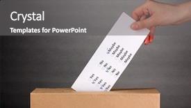  Presentation with voting - Colorful PPT theme enhanced with female nurse holding gauze backdrop and a light blue colored foreground