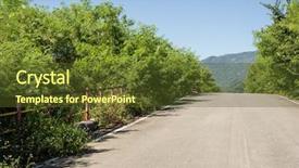  Presentation with road to bail reform - Audience pleasing PPT theme consisting of decision tree - road with nobody at countryside backdrop and a tawny brown colored foreground