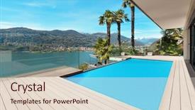  Presentation with outdoor patio - Cool new slide deck with deck - architecture modern house beautiful patio backdrop and a lemonade colored foreground