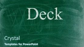  Presentation with chalk - Theme consisting of deck-business-phrase-written background and a ocean colored foreground