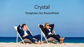  Presentation with man and woman divorce drawing - Presentation theme consisting of deck free - woman and man relaxing background and a light blue colored foreground