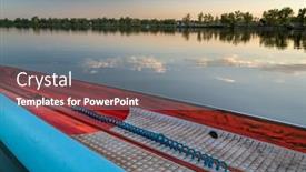  Presentation with racing - Slide set enhanced with deck-of-a-racing-stand background and a gray colored foreground