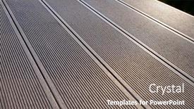  Presentation with composite material black carbon fiber - PPT layouts consisting of deck-planks-of-wpc-composite background and a gray colored foreground