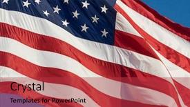  Presentation with declaration independence - Colorful slide deck enhanced with declaration independence - american flag rippled backdrop and a red colored foreground