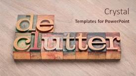  Presentation with abstract business - Theme having declutter-word-abstract-in-vintage background and a  colored foreground